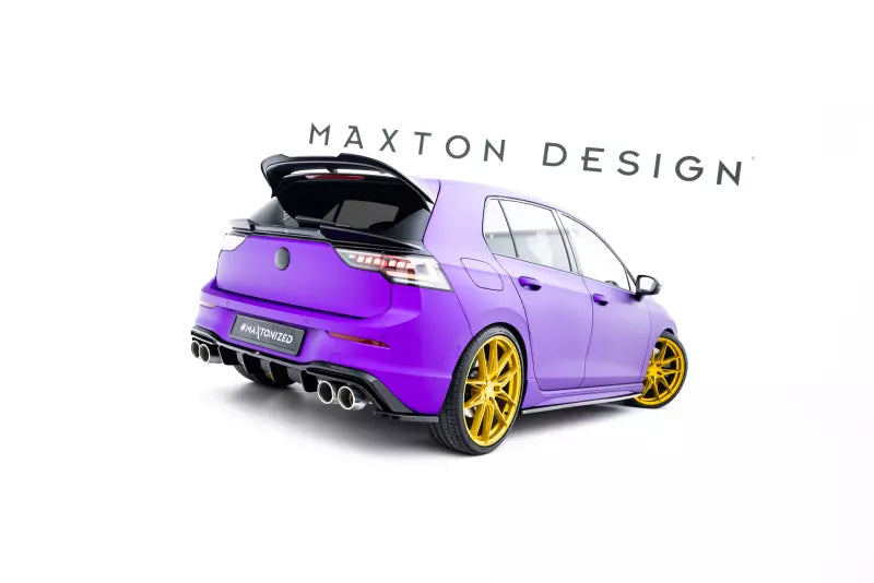 Maxton Design Diffusor Flaps V.4 für VW Golf 8 R Hochglanz schwarz – Ansicht 3