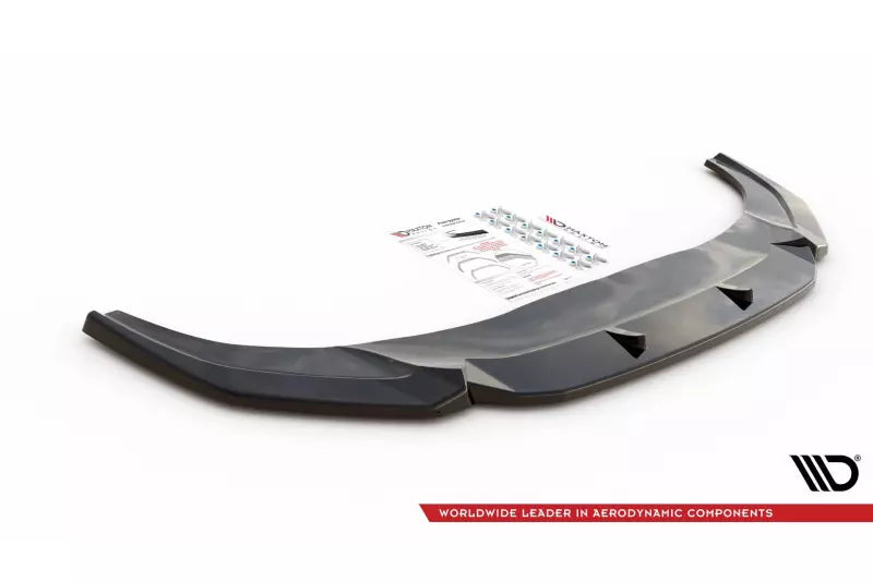 Maxton Design Frontlippe V.1 für Audi Q3 S-Line Sportback Hochglanz schwarz – Ansicht 2