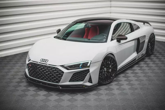 Maxton Design Frontlippe V.1 für Audi R8 4S Facelift 2018- Hochglanz schwarz – Ansicht 1