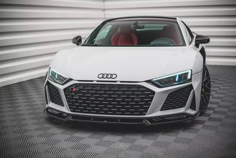 Maxton Design Frontlippe V.1 für Audi R8 4S Facelift 2018- Hochglanz schwarz – Ansicht 2