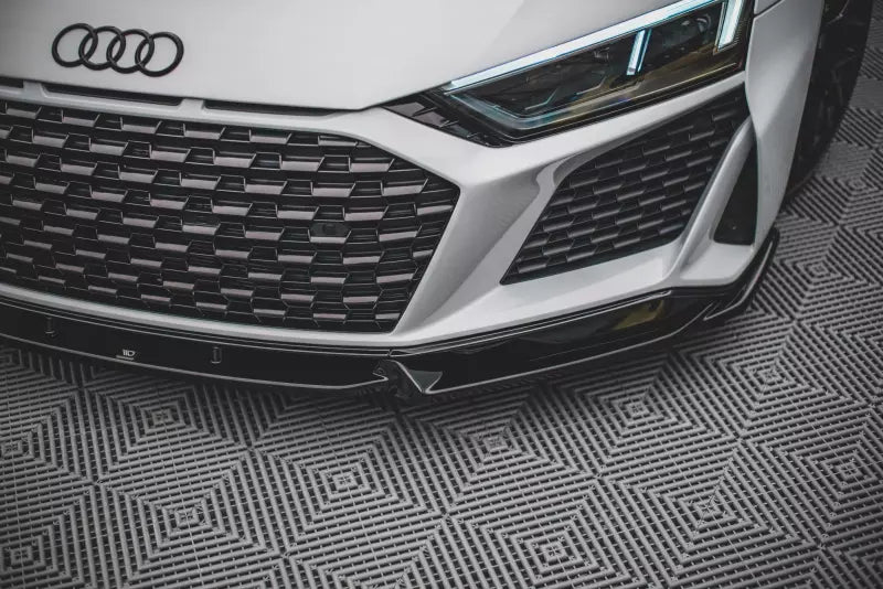Maxton Design Frontlippe V.1 für Audi R8 4S Facelift 2018- Hochglanz schwarz – Ansicht 3