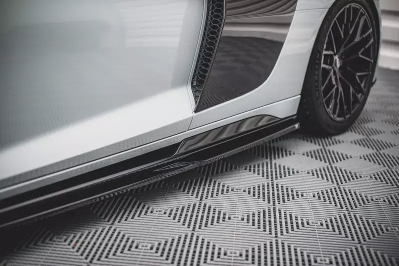 Maxton Design Seitenschweller (Paar) für Audi R8 4S Facelift 2018- Hochglanz schwarz – Ansicht 2