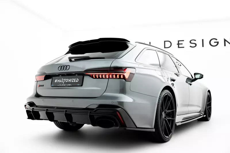 Maxton Design Diffusor Flaps V.2 für Audi RS6 / RS7 C8 Hochglanz schwarz – Ansicht 1