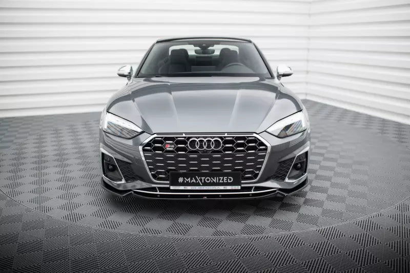 Maxton Design Frontlippe V.2 für Audi S5 / A5 S-Line B9 F5 Facelift Hochglanz schwarz – Ansicht 2