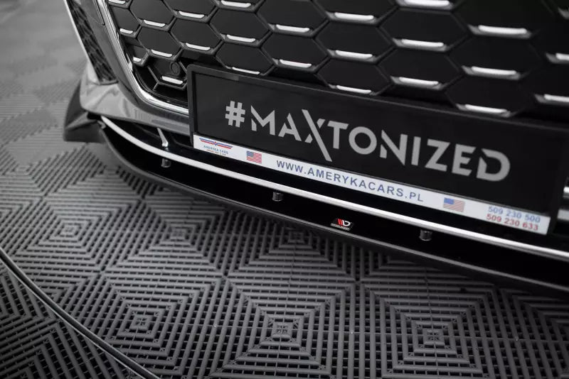 Maxton Design Frontlippe V.2 für Audi S5 / A5 S-Line B9 F5 Facelift Hochglanz schwarz – Ansicht 3