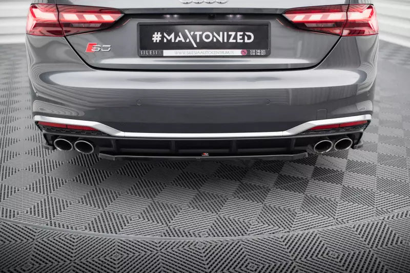 Maxton Design Heckdiffusor für Audi S5 B9 F5 Sportback Facelift Hochglanz schwarz – Ansicht 1