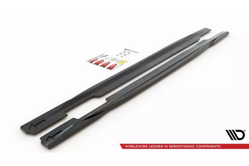 Maxton Design Seitenschweller (Paar) für Audi S5 / A5 S-Line B9 F5 Sportback Facelift Hochglanz schwarz – Ansicht 3