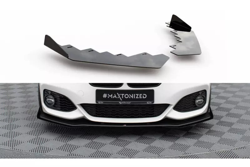 Maxton Design Street Pro Diffusor Flaps für BMW 1er F20 M Paket Facelift / M140i Hochglanz schwarz – Ansicht 1