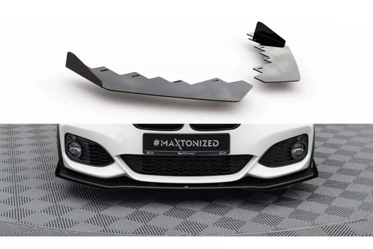 Maxton Design Street Pro Diffusor Flaps für BMW 1er F20 M Paket Facelift / M140i Hochglanz schwarz – Ansicht 1