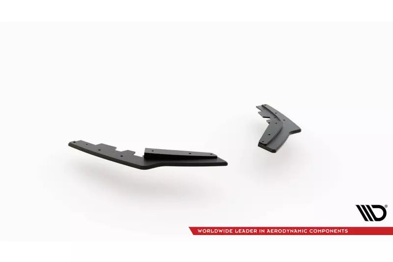 Maxton Design Street Pro Diffusor Flaps V.2 für BMW 1er F20 M Paket Facelift / M140i matt schwarz mit Hochglanz Flaps – Ansicht 4