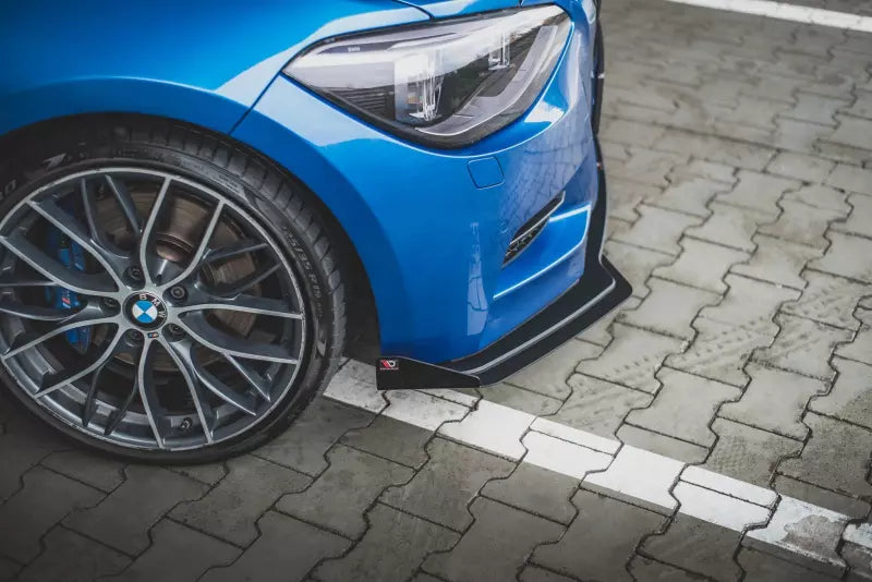Maxton Design Street Pro Frontlippe für BMW M135i F20 schwarz + Glanz Flaps – Ansicht 4