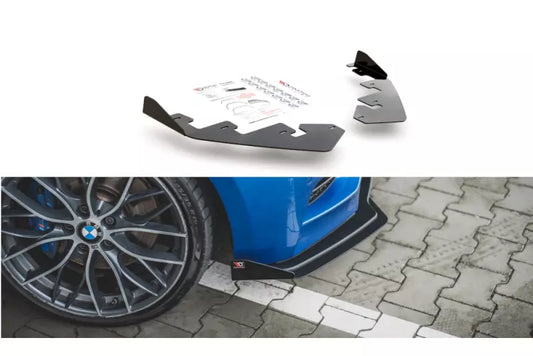 Maxton Design Street Pro Diffusor Flaps für BMW M135i F20 Hochglanz schwarz – Ansicht 1