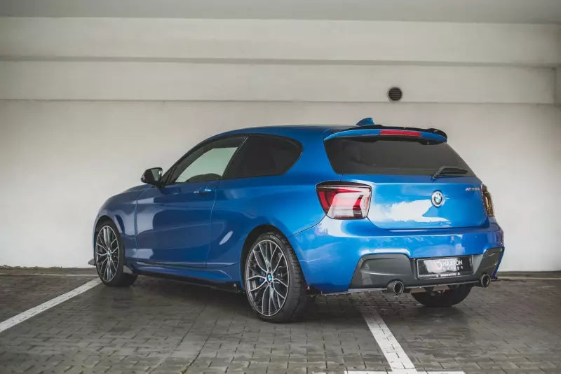 Maxton Design Street Pro Diffusor Flaps für BMW M135i F20 matt schwarz mit Hochglanz Flaps – Ansicht 3