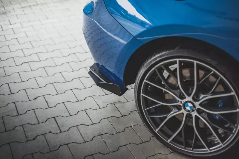 Maxton Design Street Pro Heckdiffusor Flaps für BMW M135i F20 Hochglanz schwarz – Ansicht 2