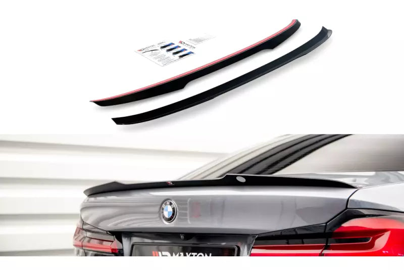 Maxton Design Heckspoiler Lippe V.2 für BMW 5er G30 M Paket Hochglanz schwarz – Ansicht 1