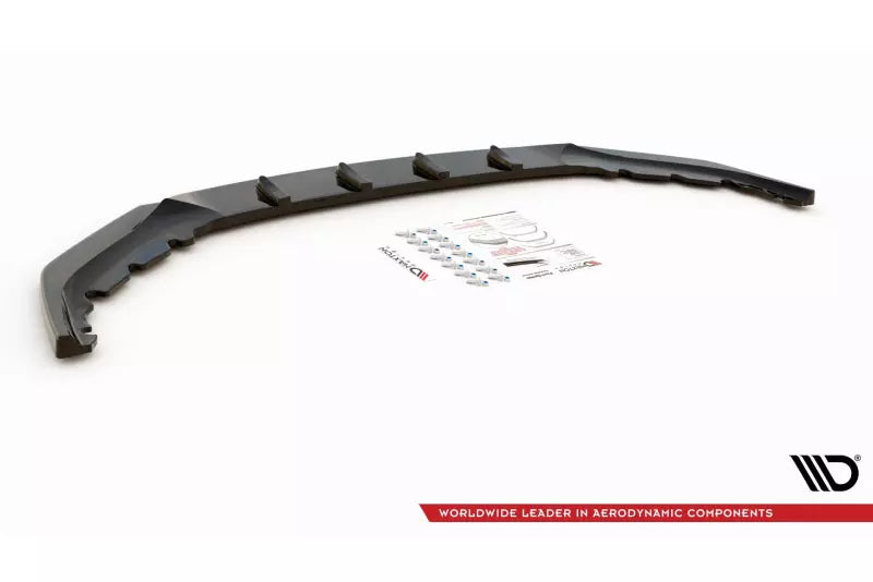 Maxton Design Frontlippe V.2 für BMW 5er M-Paket / M550i / M550d / G30 Limousine / G31 Touring Facelift 2020-2023 Hochglanz schwarz – Ansicht 4