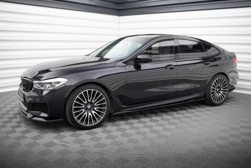 Maxton Design Seitenschweller (Paar) für BMW 6er GT G32 M Paket Hochglanz schwarz – Ansicht 2