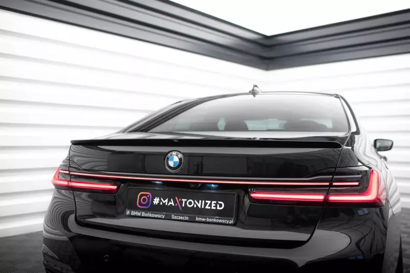 Maxton Design Heckspoiler Lippe für BMW 7er G11 M Paket Hochglanz schwarz – Ansicht 1