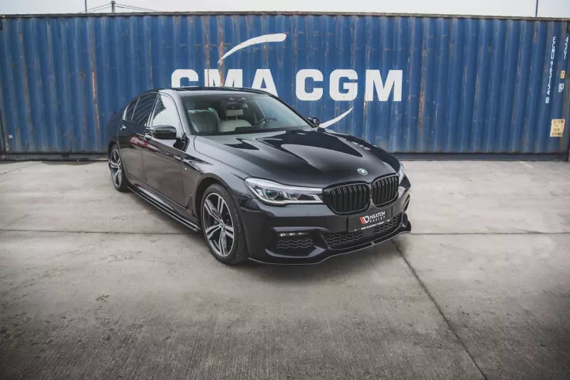 Maxton Design Frontlippe V.1 für BMW 7er G11 M Paket Hochglanz schwarz – Ansicht 1