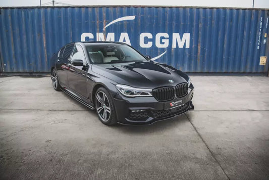 Maxton Design Frontlippe V.1 für BMW 7er G11 M Paket Hochglanz schwarz – Ansicht 1