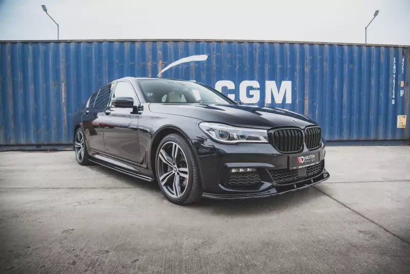 Maxton Design Frontlippe V.2 für BMW 7er G11 M Paket Hochglanz schwarz – Ansicht 3