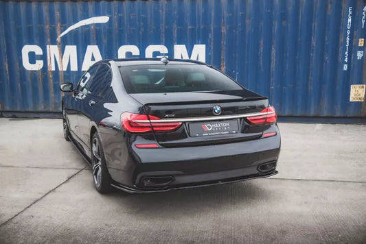 Maxton Design Heckdiffusor für BMW 7er G11 M Paket Hochglanz schwarz – Ansicht 1