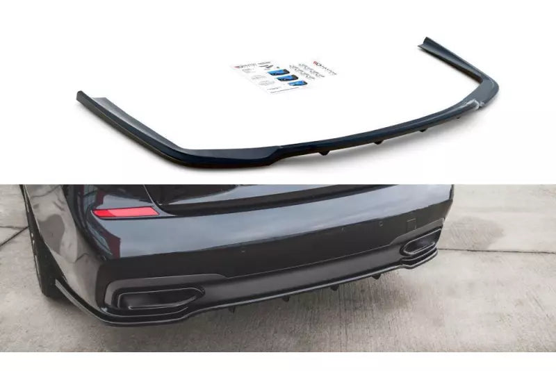 Maxton Design Heckdiffusor V.2 für BMW 7er G11 M Paket Hochglanz schwarz – Ansicht 1