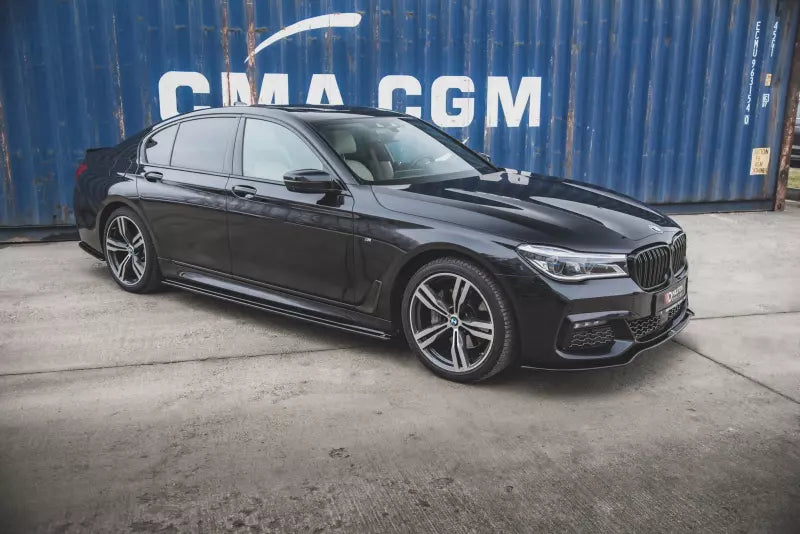 Maxton Design Seitenschweller (Paar) für BMW 7er G11 M Paket Hochglanz schwarz – Ansicht 1