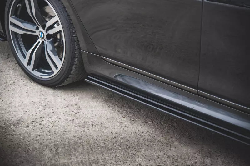 Maxton Design Seitenschweller (Paar) für BMW 7er G11 M Paket Hochglanz schwarz – Ansicht 3