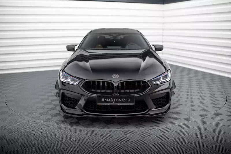Maxton Design Frontlippe V.2 für BMW M8 Gran Coupe F93 / Coupe F92 Hochglanz schwarz – Ansicht 2