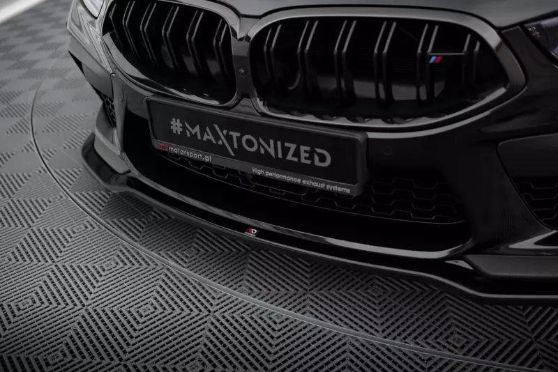 Maxton Design Frontlippe V.2 für BMW M8 Gran Coupe F93 / Coupe F92 Hochglanz schwarz – Ansicht 3