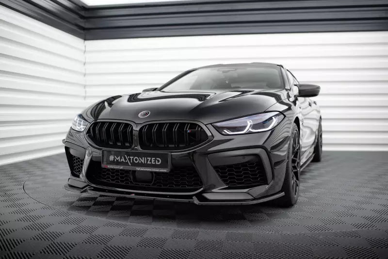 Maxton Design Frontlippe V.3 für BMW M8 Gran Coupe F93 / Coupe F92 Hochglanz schwarz – Ansicht 1