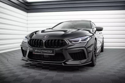Maxton Design Frontlippe V.3 für BMW M8 Gran Coupe F93 / Coupe F92 Hochglanz schwarz – Ansicht 1