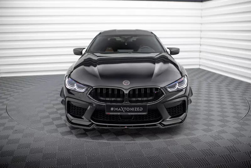 Maxton Design Frontlippe V.3 für BMW M8 Gran Coupe F93 / Coupe F92 Hochglanz schwarz – Ansicht 2