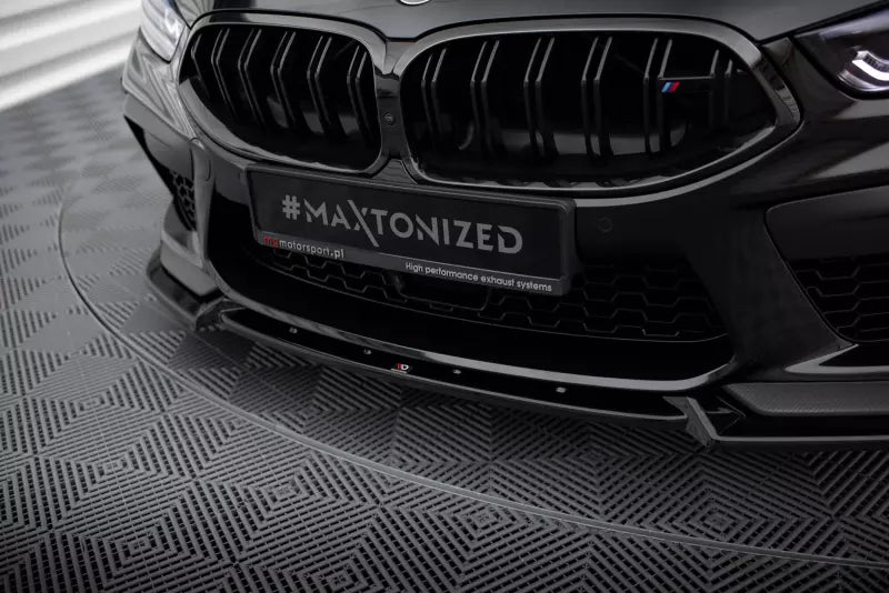 Maxton Design Frontlippe V.3 für BMW M8 Gran Coupe F93 / Coupe F92 Hochglanz schwarz – Ansicht 3