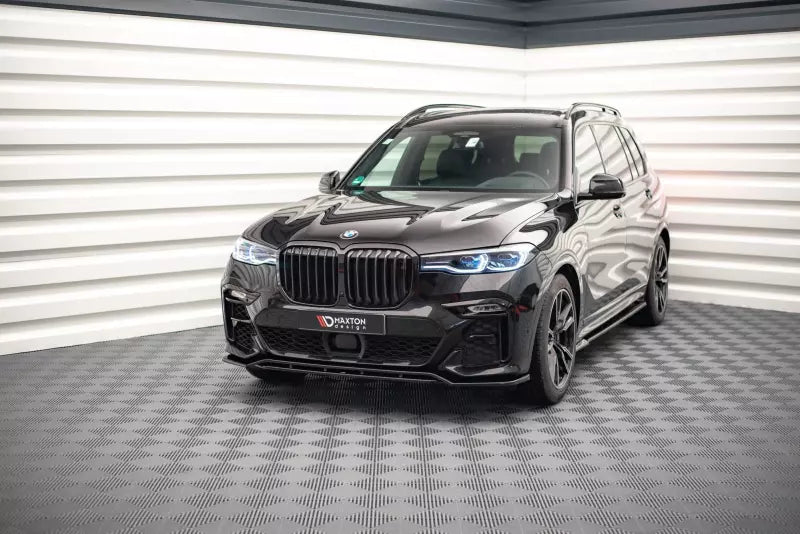 Maxton Design Frontlippe V.1 für BMW X7 M50i G07 Hochglanz schwarz – Ansicht 1