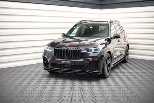 Maxton Design Frontlippe V.1 für BMW X7 M50i G07 Hochglanz schwarz – Ansicht 1