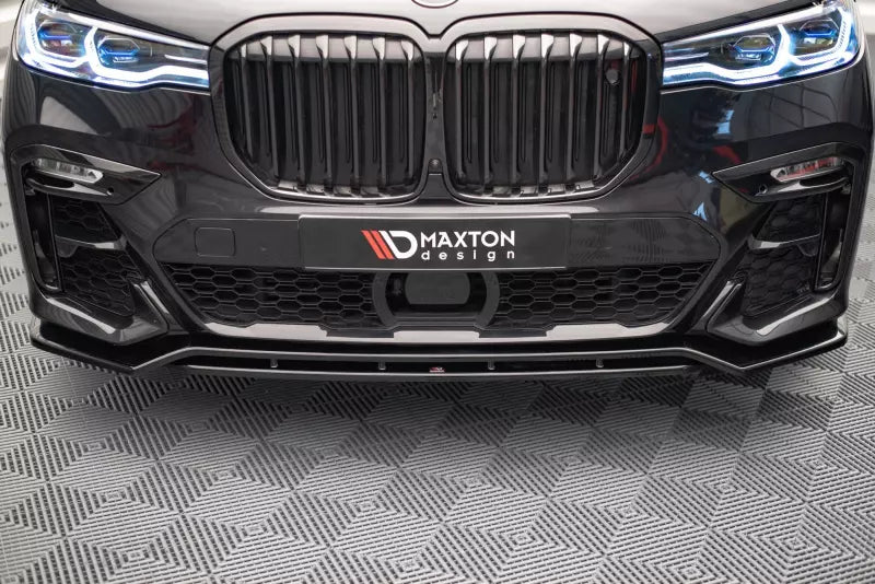 Maxton Design Frontlippe V.1 für BMW X7 M50i G07 Hochglanz schwarz – Ansicht 2