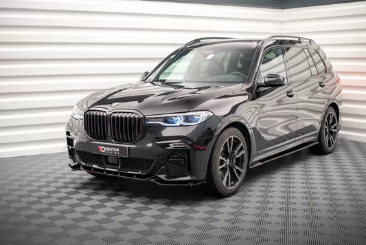 Maxton Design Frontlippe V.3 für BMW X7 M50i G07 Hochglanz schwarz – Ansicht 1
