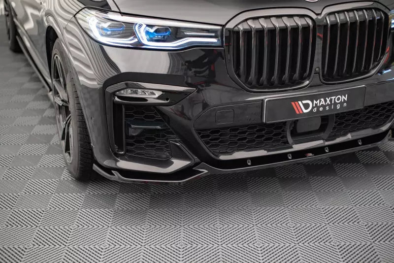 Maxton Design Frontlippe V.3 für BMW X7 M50i G07 Hochglanz schwarz – Ansicht 2