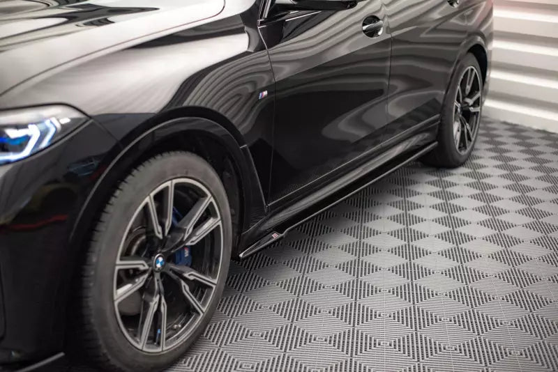 Maxton Design Seitenschweller (Paar) für BMW X7 M50i G07 Hochglanz schwarz – Ansicht 1