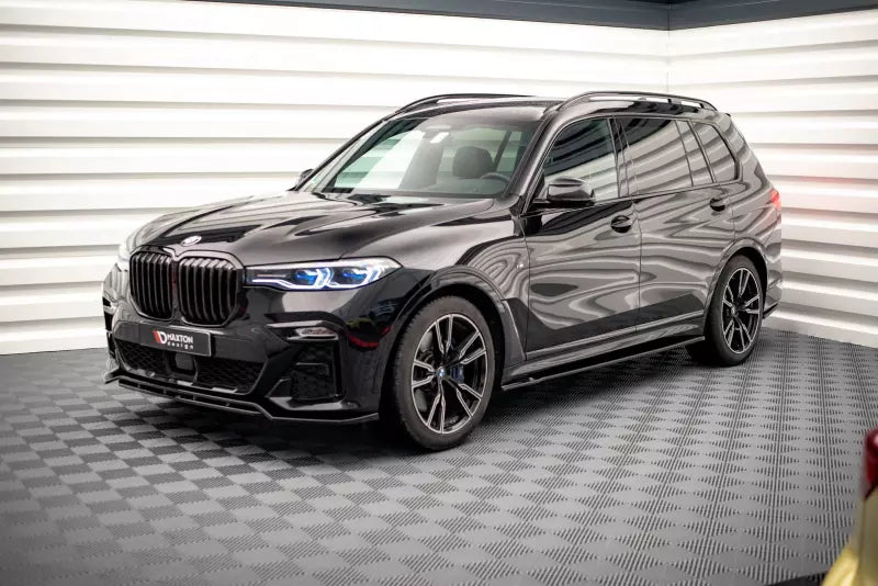 Maxton Design Seitenschweller (Paar) für BMW X7 M50i G07 Hochglanz schwarz – Ansicht 2