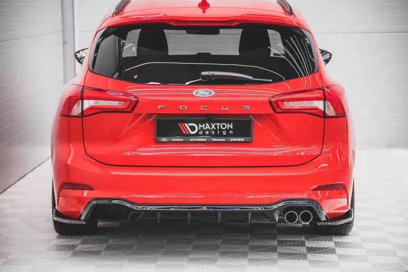 Maxton Design Diffusor Flaps V.4 für Ford Focus ST-Line Mk4 Kombi Hochglanz schwarz – Ansicht 2