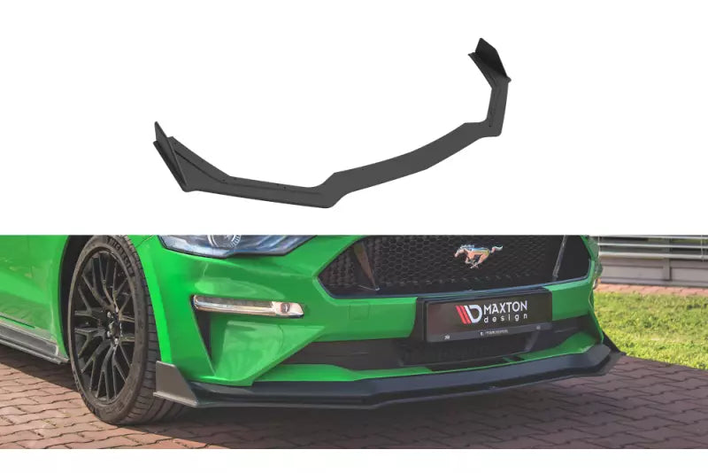 Maxton Design Street Pro Frontlippe V.2 für Ford Mustang GT Mk6 Facelift schwarz – Ansicht 1