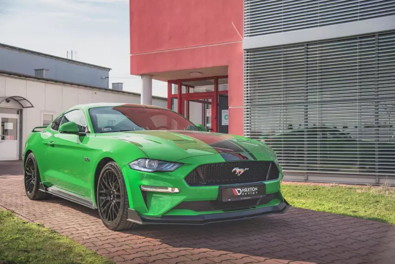 Maxton Design Street Pro Frontlippe V.2 für Ford Mustang GT Mk6 Facelift schwarz – Ansicht 2