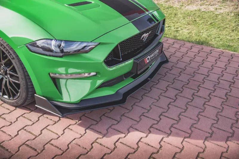 Maxton Design Street Pro Frontlippe V.2 für Ford Mustang GT Mk6 Facelift schwarz – Ansicht 3
