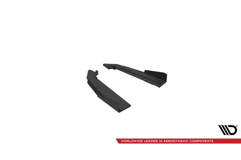 Maxton Design Street Pro Diffusor Flaps für Ford Mustang GT Mk6 Facelift matt schwarz mit Hochglanz Flaps – Ansicht 3