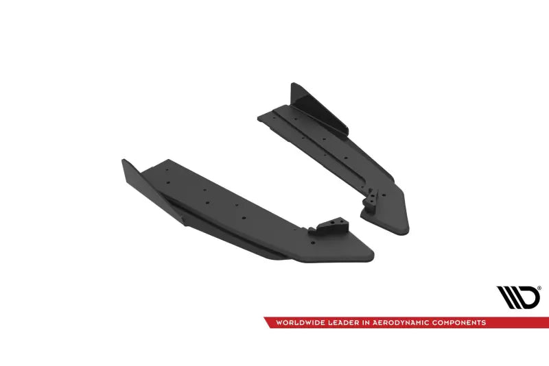 Maxton Design Street Pro Diffusor Flaps für Ford Mustang GT Mk6 Facelift matt schwarz mit Hochglanz Flaps – Ansicht 4
