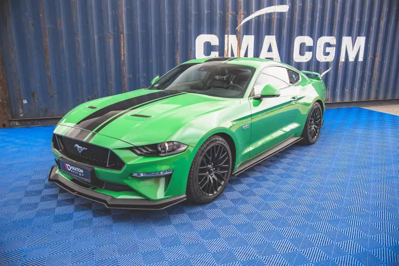 Maxton Design Street Pro Seitenschweller (Paar) für Ford Mustang GT Mk6 Facelift matt schwarz – Ansicht 2