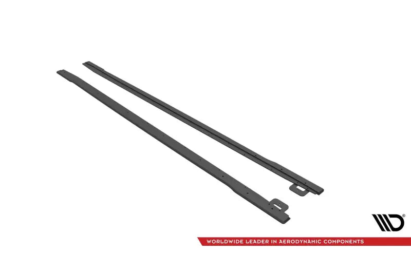 Maxton Design Street Pro Seitenschweller (Paar) für Ford Mustang GT Mk6 Facelift matt schwarz – Ansicht 3